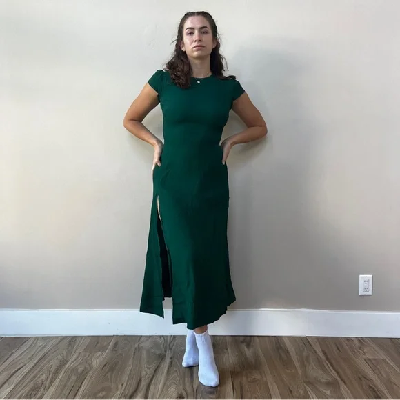 reformation green gavin dress Giselle Corset Satin Maxi Dress Sage | Wedding Guest Dress | Corset Bodice main image 0